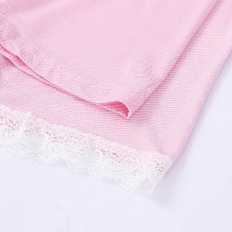 4Pcs/lot Summer Shorts Girls Clothes Baby Shorts 3 to 10Y Kids Pants Girl Solid Boxer Lace Underwear Children Safety Beach Short