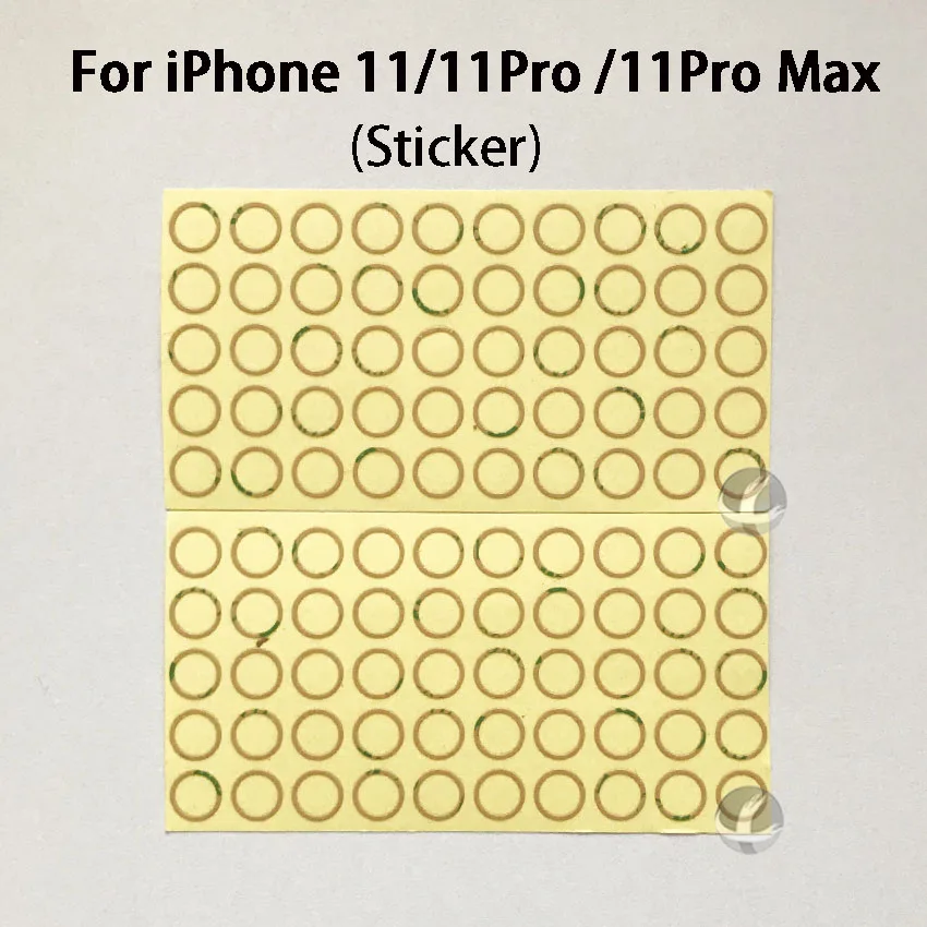 50 шт./лот клейкая задняя линза для камеры iPhone 6 6S 6P 6SP 7 8 7P 8P Plus X XS Max XSM XR 11 Pro Max 11Pro наклейка на рассеиватель