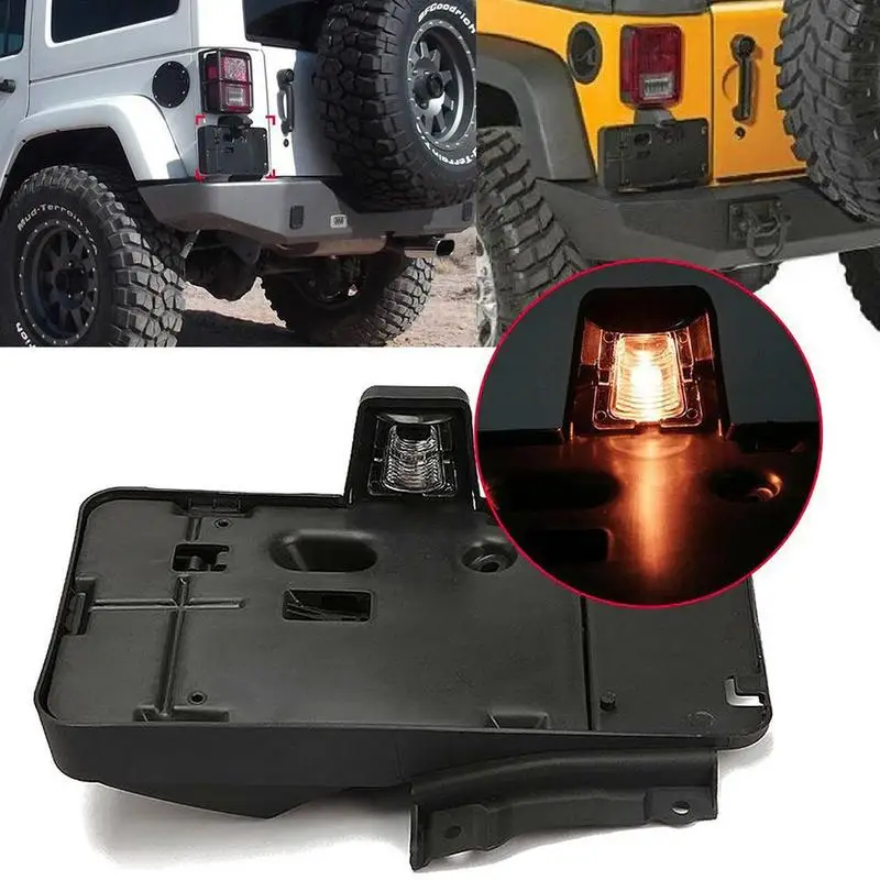 4x4 Американский Автомобильный задний номерной знак держатель кронштейн lisense кронштейн светильник Wrangler JK для Jeep с 2007- монтажный Ho M8K1