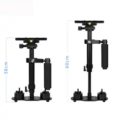 60 см алюминиевый ручной S60 Стабилизатор камеры для видеокамеры Canon/Nikon/sony/Minolta/Pentax/Olympus/Nissin/Sigma/Metz