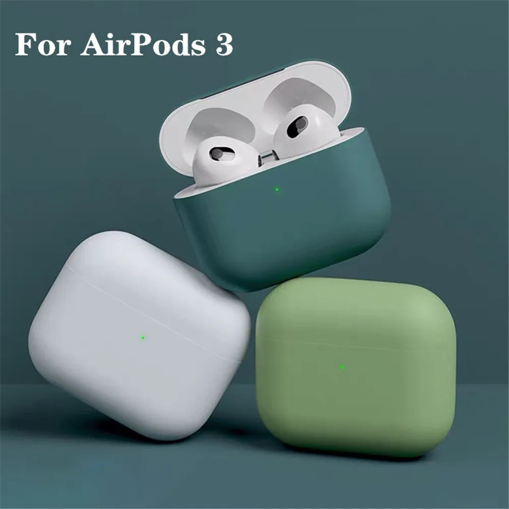

2021 Official Soft Liquid Silicone Case For AirPods 3 Wireless Bluetooth Earphone Protective Case For Apple airpods 3 Cover Case