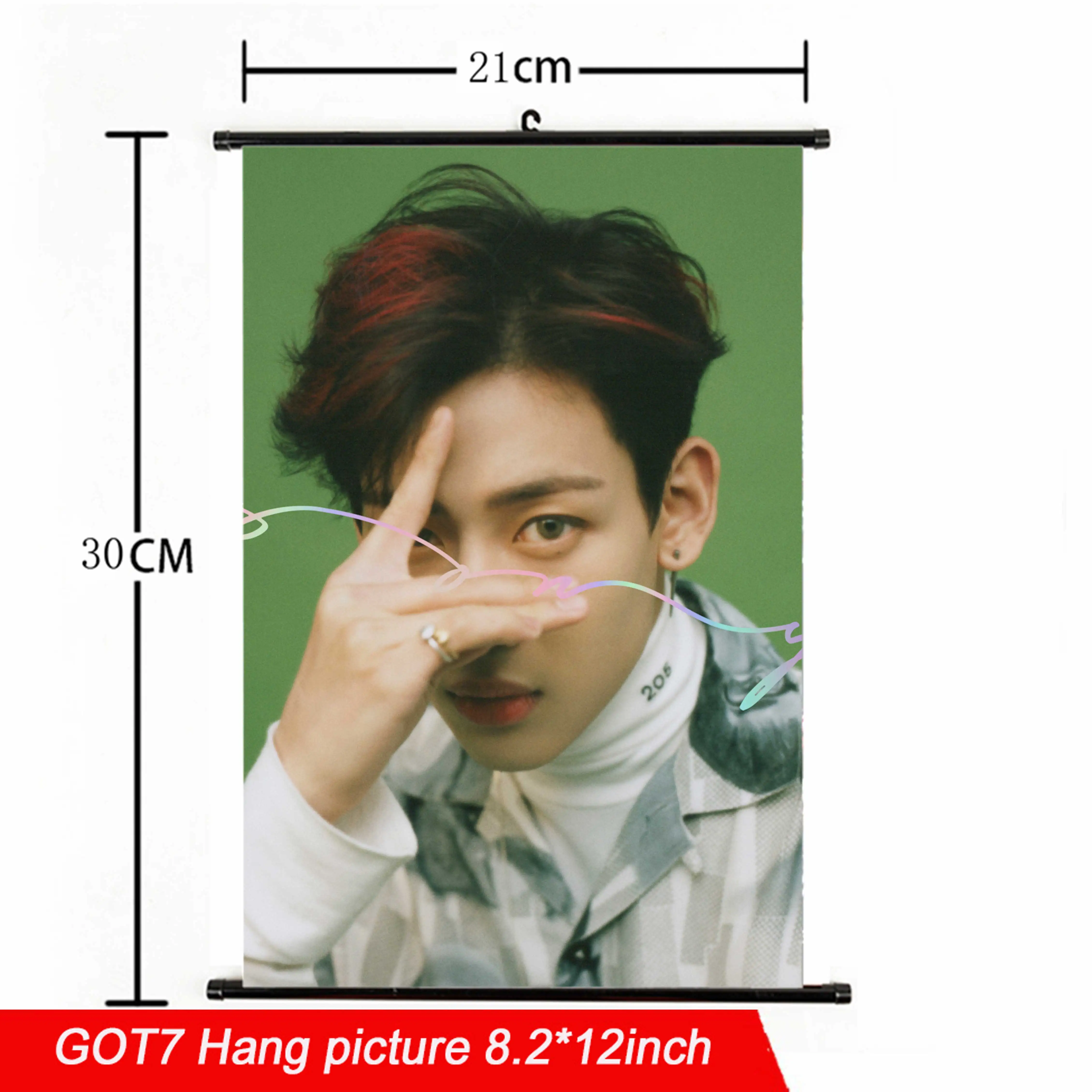 21*30cm Kpop GOT7 Hang poster Fabric high quality Eye On You Album kpop GOT7 Hang picture photo poster for fans gift collection