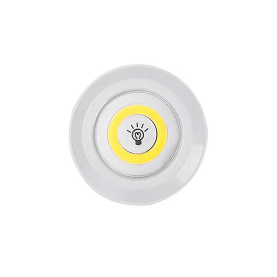 Only 1PC Lamp Thrisdar 3 Вт COB диммируемая светодиодная подсветка под шкаф с дистанционным сенсорным краном светодиодный Шайба шкаф светильник s кухонный шкаф лестничный ночник - Цвет: Only 1PC Lamp