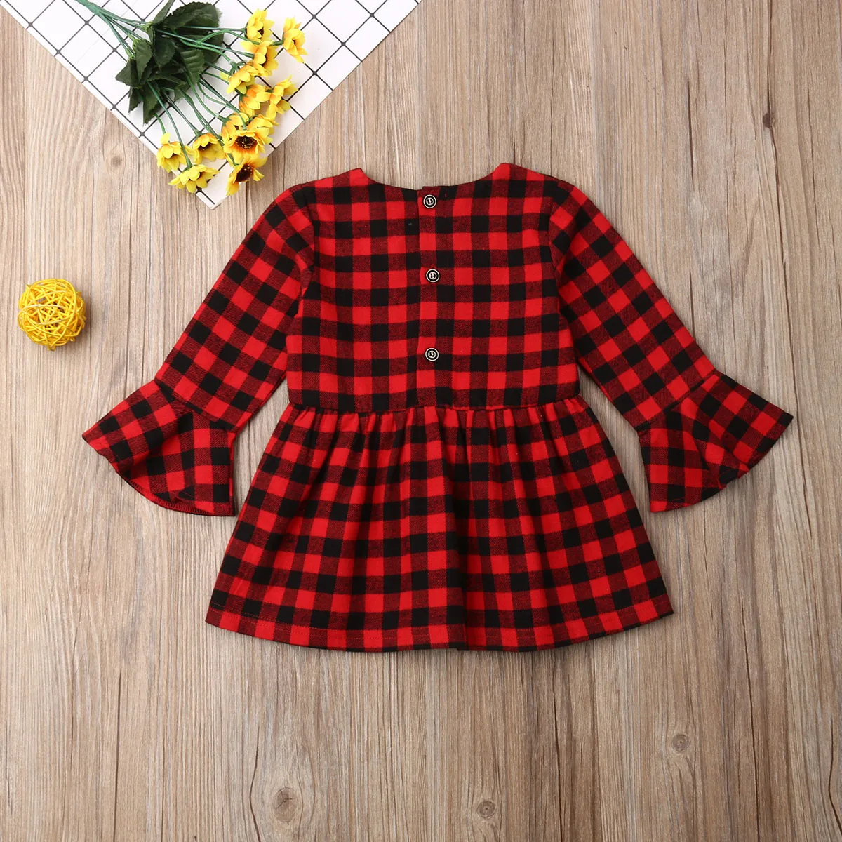 Emmaaby/рождественское детское праздничное платье принцессы в клетку с длинными рукавами и оборками и цветочным принтом; нарядное