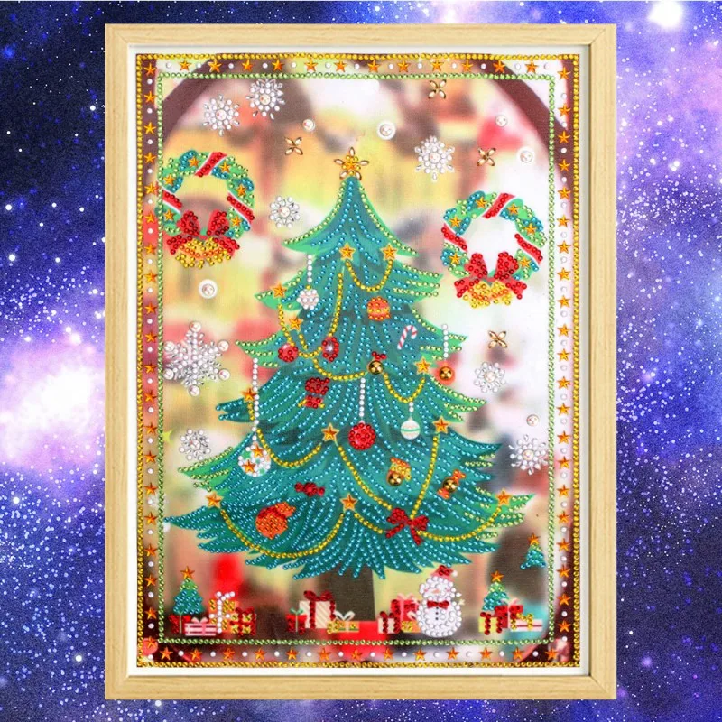 

Creative Cute Shining Cheistmas Tree Diamond Painting Christmas Festival Home Party Superumarket Decoration Party Decoration