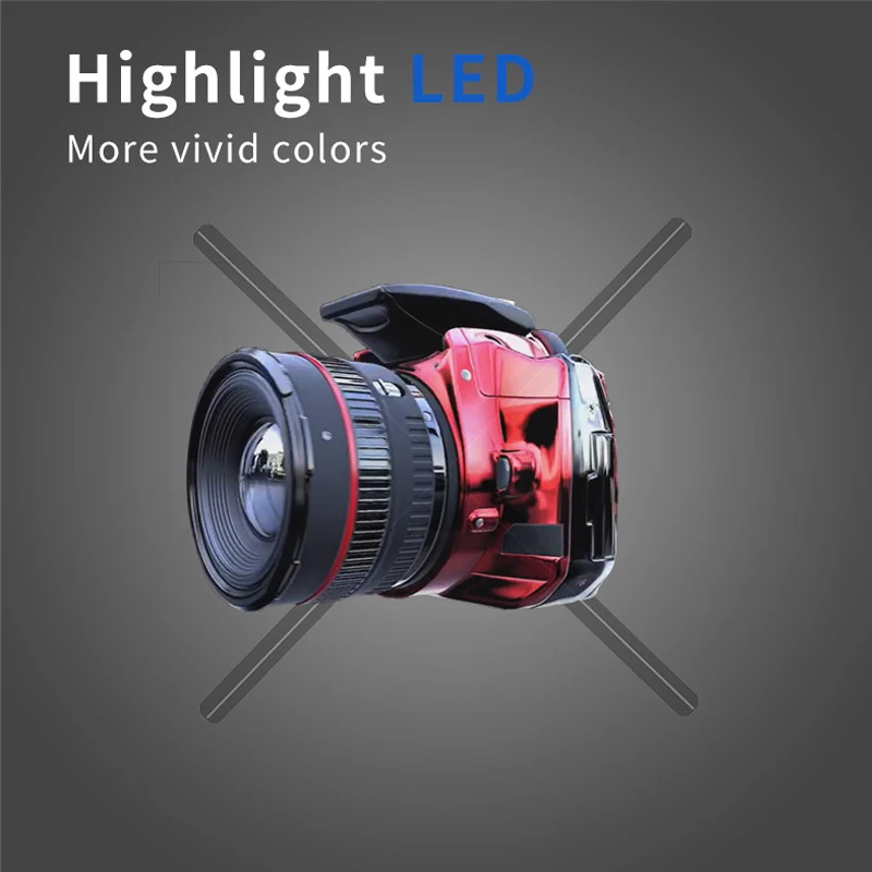 LED 3D 홀로그램 프로젝터, 아크릴 커버, 광고 조명, 디스플레이 이미지 로고 조명, 홀로 팬, 와이파이 클라우드, 65cm, 1152 개