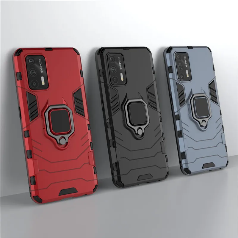 

For Realme GT Case Cover X7 Max 5G Q3 Pro XT X2 OPPO K5 Ring Holder Armor Protective Phone Cases For Realme GT Neo Flash Funda