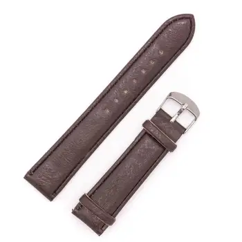 

Black leather handmade environmental protection strap 20mm SE-12