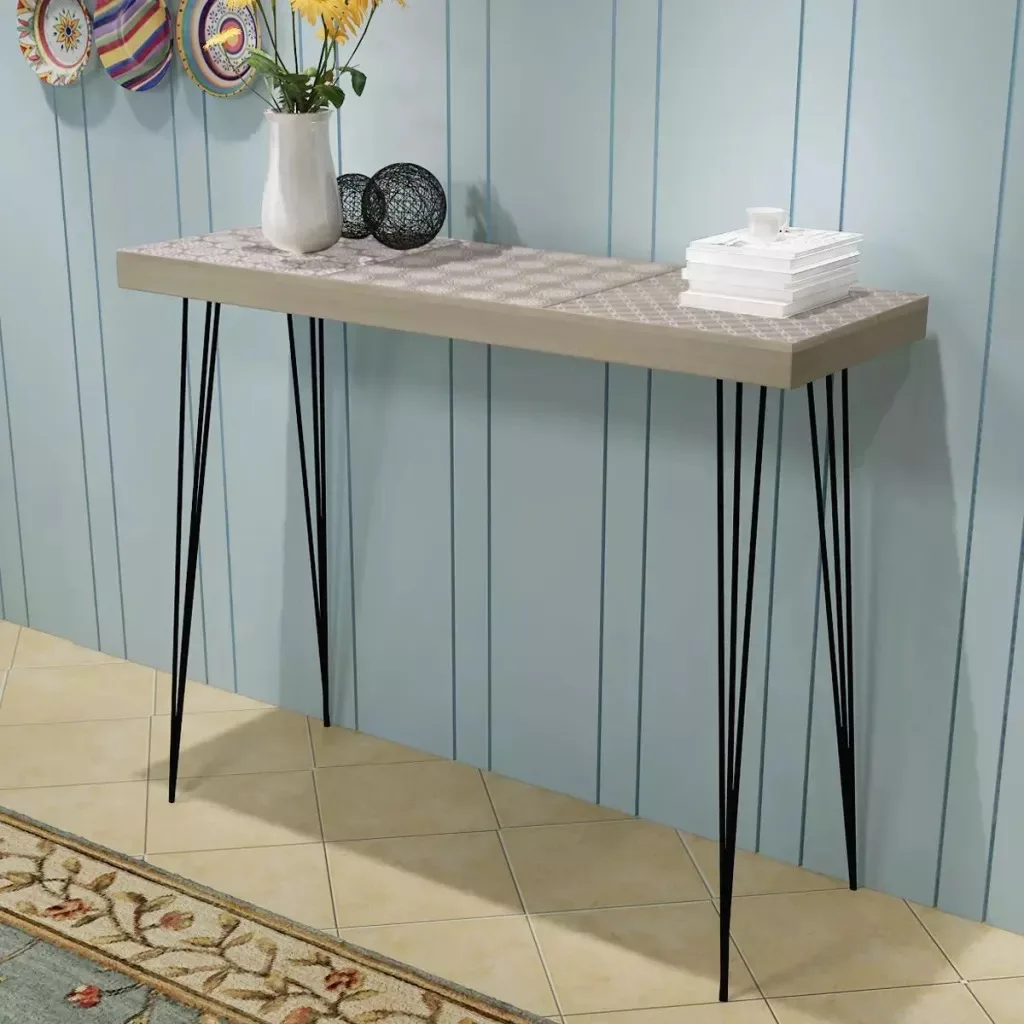 

VidaXL Console Table 90x30x71.5 Cm Grey 243401