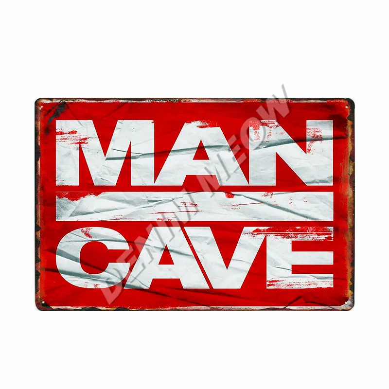 Добро пожаловать в The Man Cave табличка винтажный металлический постер правила пещеры живопись оловянный знак охотничьи Приключения декоративная наклейка на стену WY111