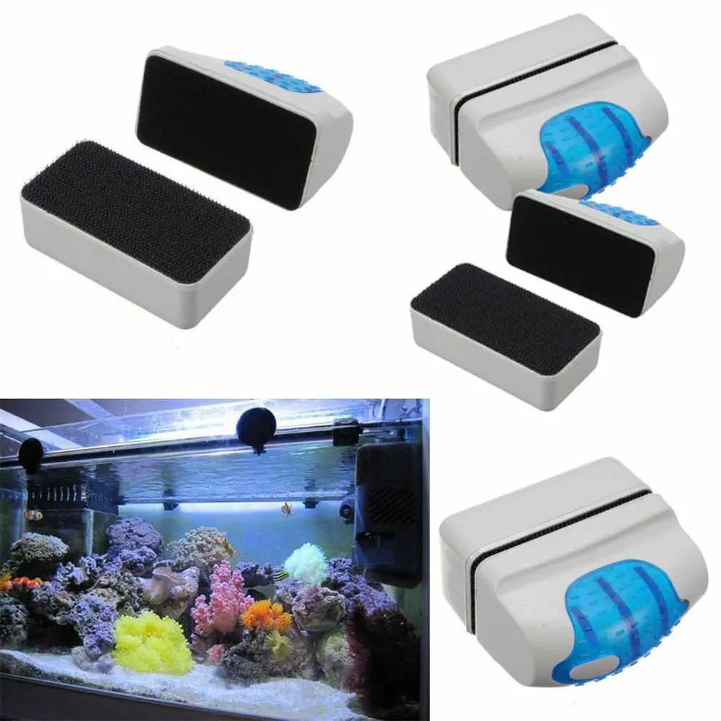 Мощная аквариумная щетка, Магнитная Щетка для аквариума, очень большой и средний цилиндр для очистки аквариума