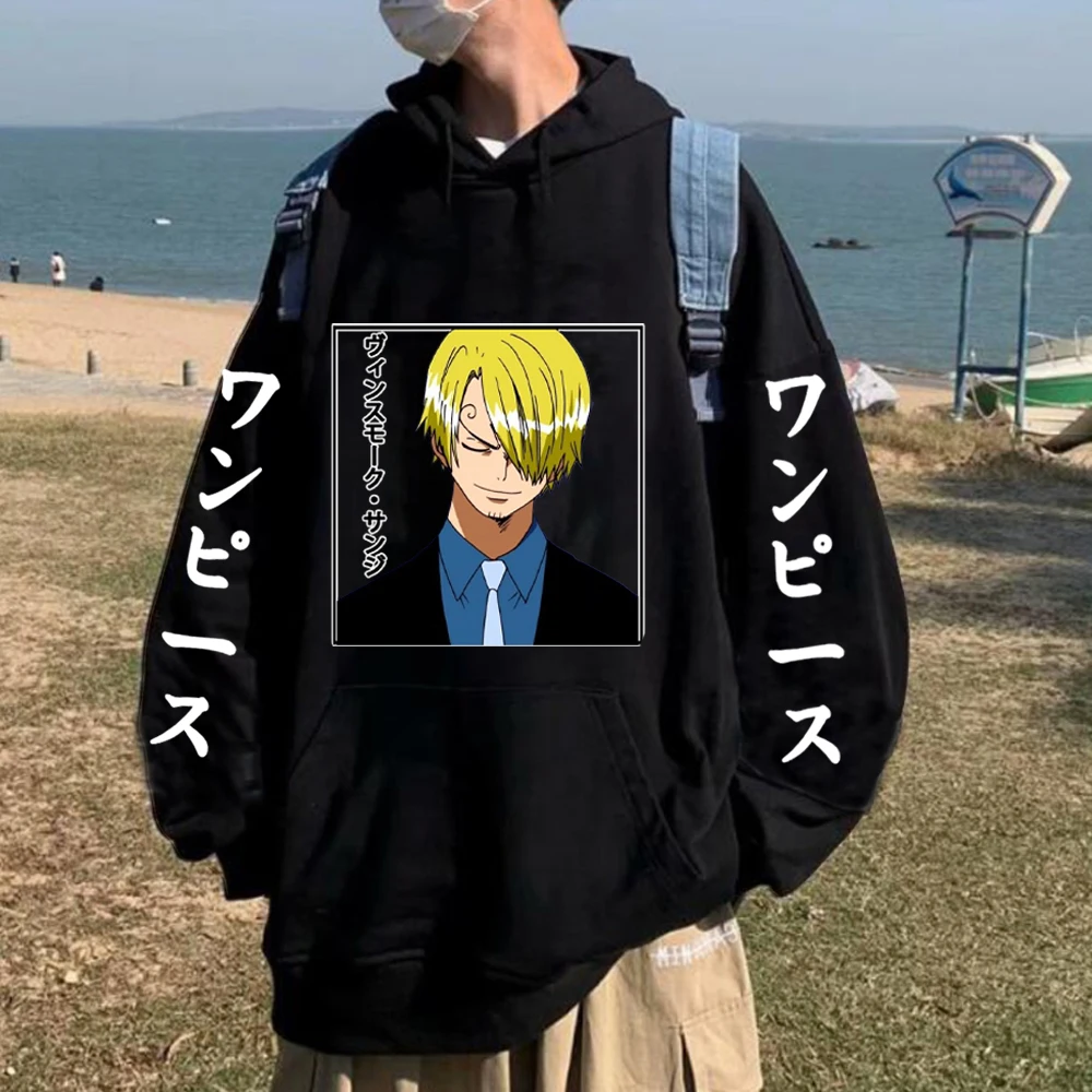 Sudadera con capucha de One Piece para hombre, ropa de calle manga estilo Harajuku, Vinsmoke, Sanji, de Hip Hop|Sudaderas con capucha y sudaderas| - AliExpress