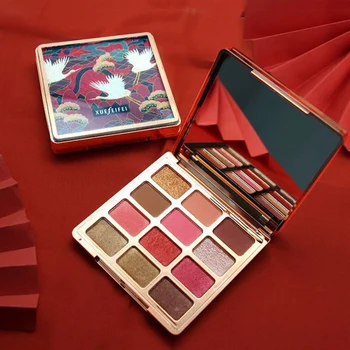 

HOT Palace Wind Matte Eye Shadow Palette Waterproof Anti-fouling Durable Dyeing Low Light Eyeshadow Tray MKXJ