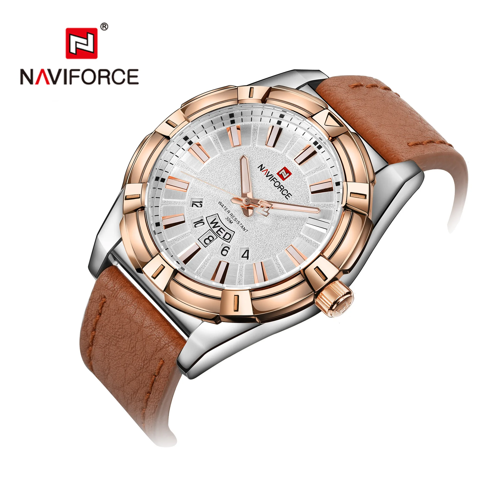 

Hot Selling naviforce Xiang 9118 Men Fashionable Watch Night Light Sports Waterproof Electronic Quartz Watch