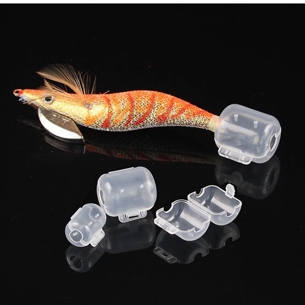 30pcs Squid Octopus Cuttlefish Hook Safety Caps Squid Jig Hook Protector  Shrimp Hook Lure Protector Case Fishing Accessories