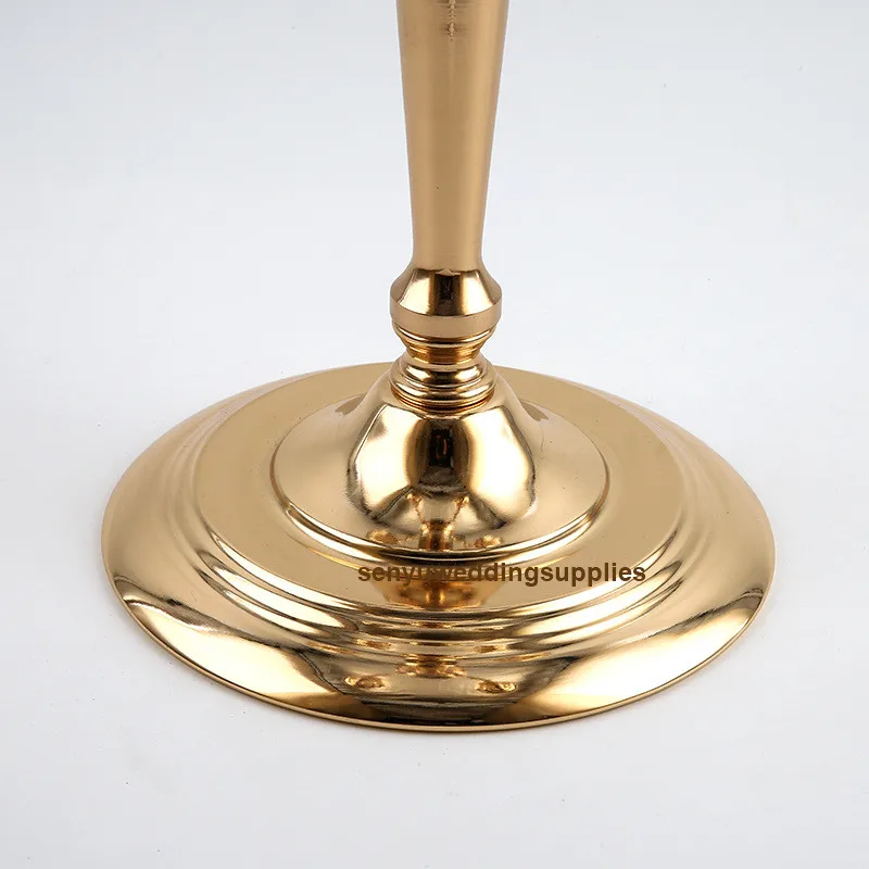10pcs)Gold Metal Flower Vase Stand Tall Wedding Decoration Table Centerpiece Floral Riser Rack Display Pedestal Party Decor