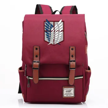 

Anime Cartoon Attack on Titan Freedom Wings Buckle Children School bag Teenagers Student Schoolbags Women Bagpack Men Backpack