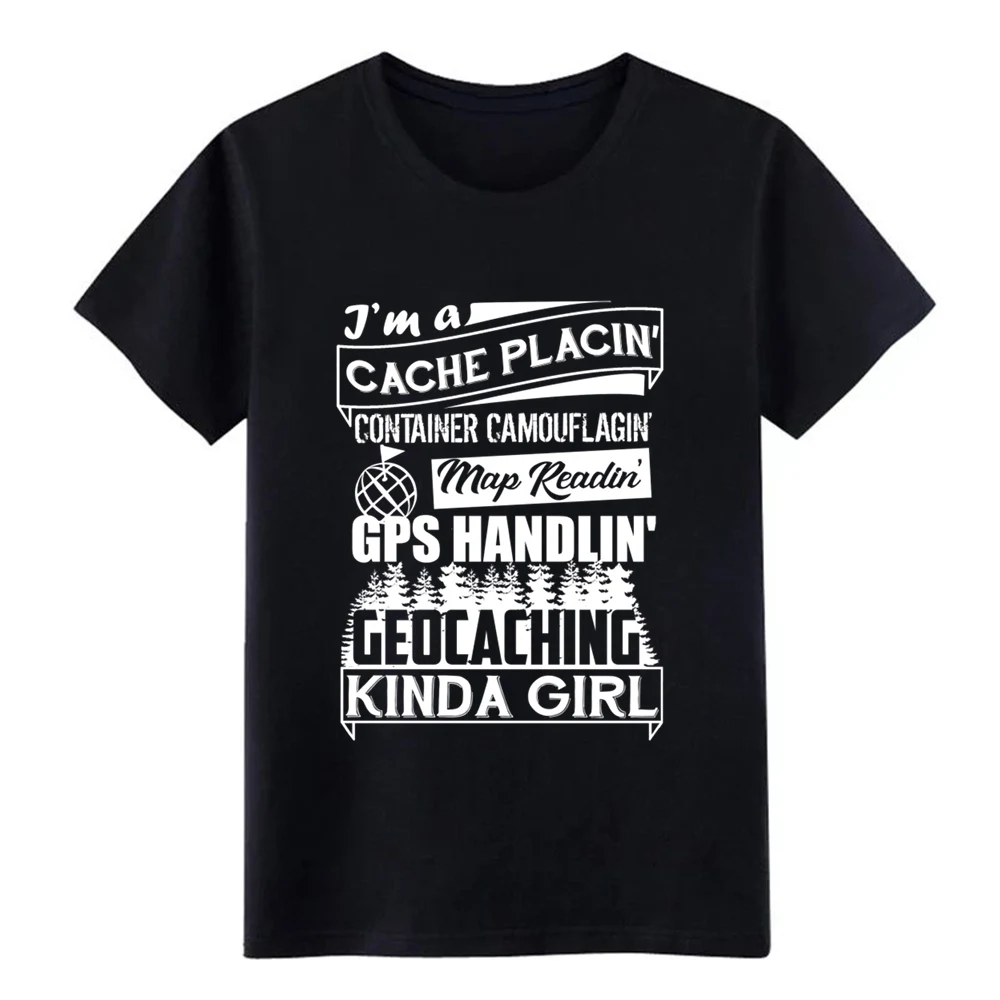 geocaching girl t shirt men Designs 100% cotton plus size 3xl cool Famous Basic Summer Style Letters tshirt |