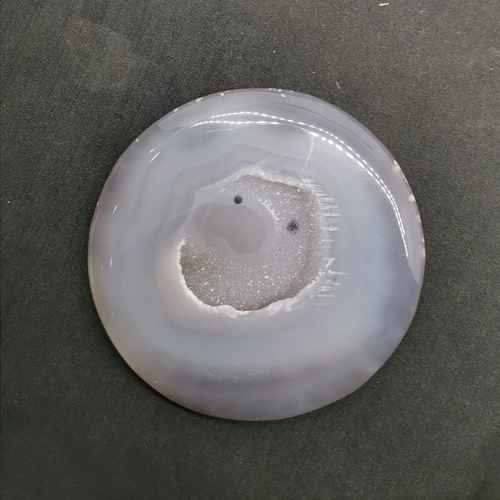 Природный Агат Geode Drusy Slice Coaster ручной резной кварцевый кристалл диск целебный Кристалл Камень домашний Декор Коллекция подарков