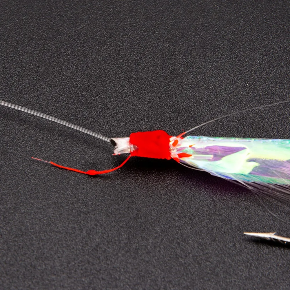 

5pcs Sabiki Soft Fishing Lure Rigs Bait Jigs Hooks Feather Baits Herring Bait With 6 3/0# Hooks Deep Sea Fishing Accessory