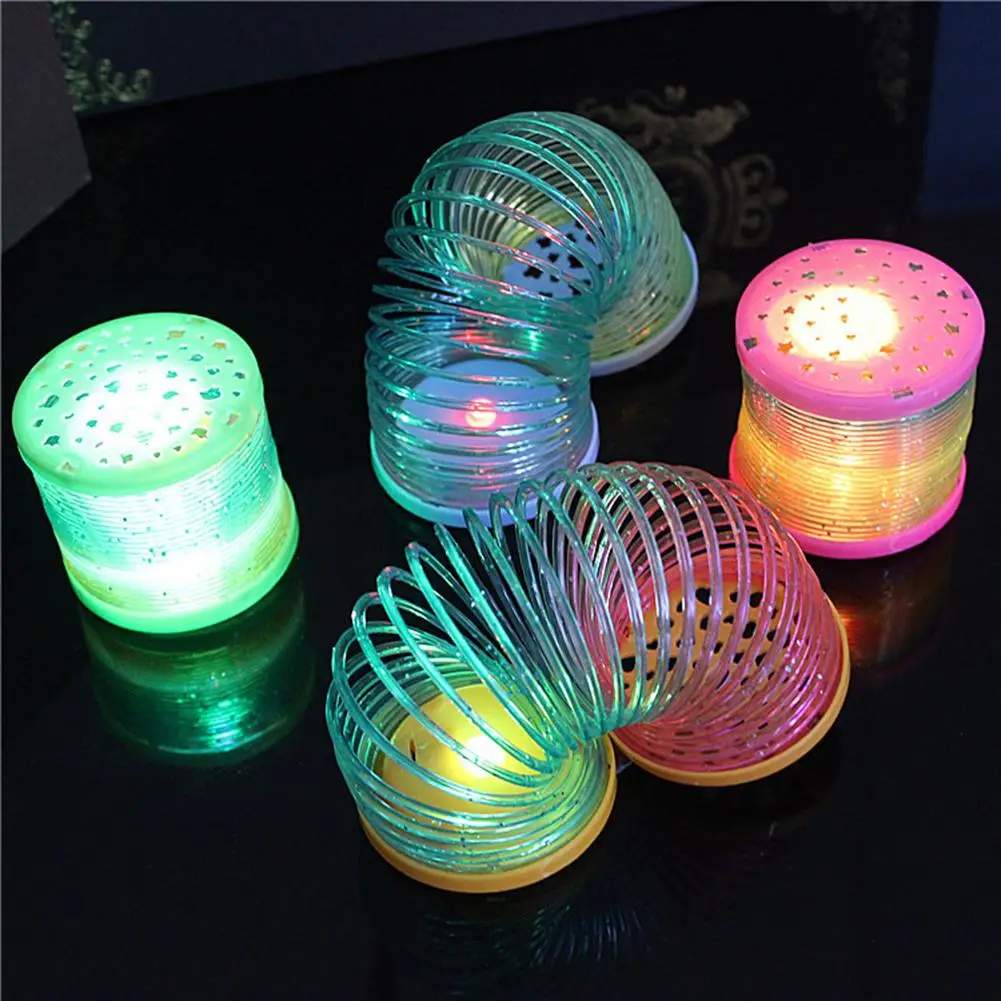 

Creativities Luminous Spring Toy Magical Folding Rainbow Circle Kids Educationtoys Gift Perfect developing intellectual ability