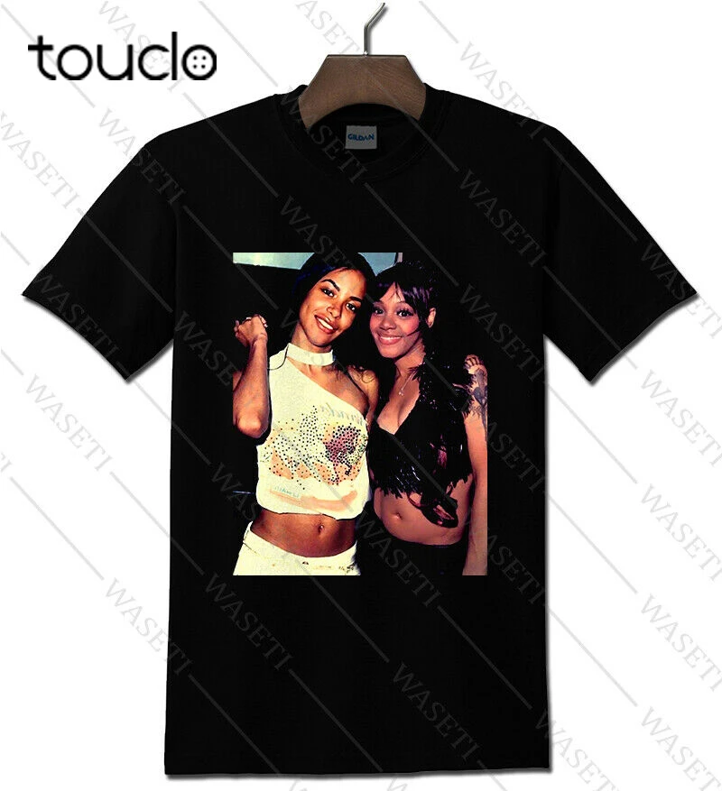 Черная футболка с надписью Лиза слева от глаз ааллия хип-хоп рэп легенда Размеры S