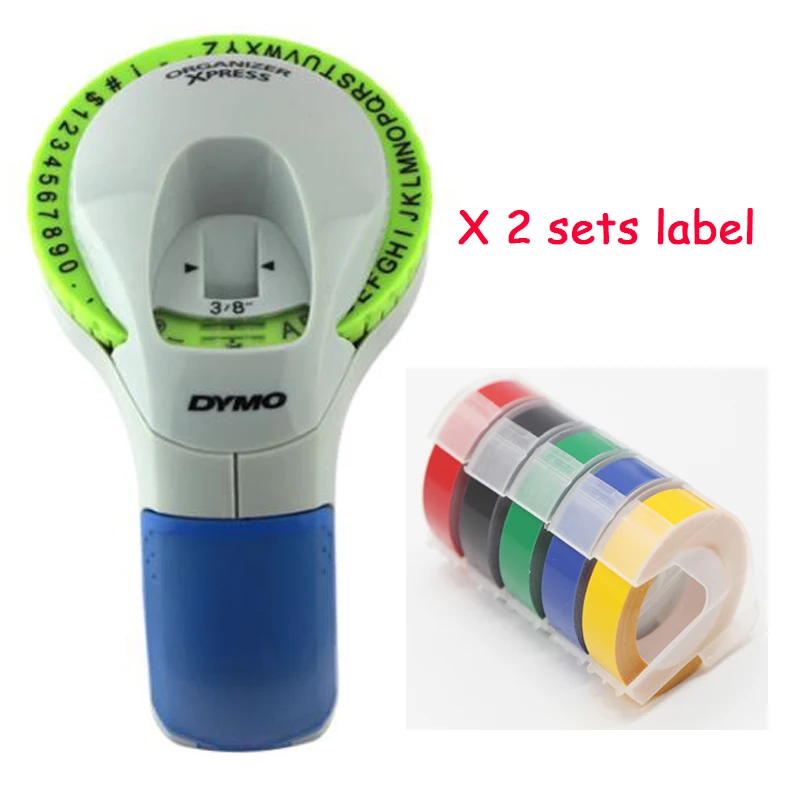 

CIDY for Dymo 12965 with 10 labels Manual Printer 3D Embossing Label Tape Dymo Organizer Xpress DIY Labels
