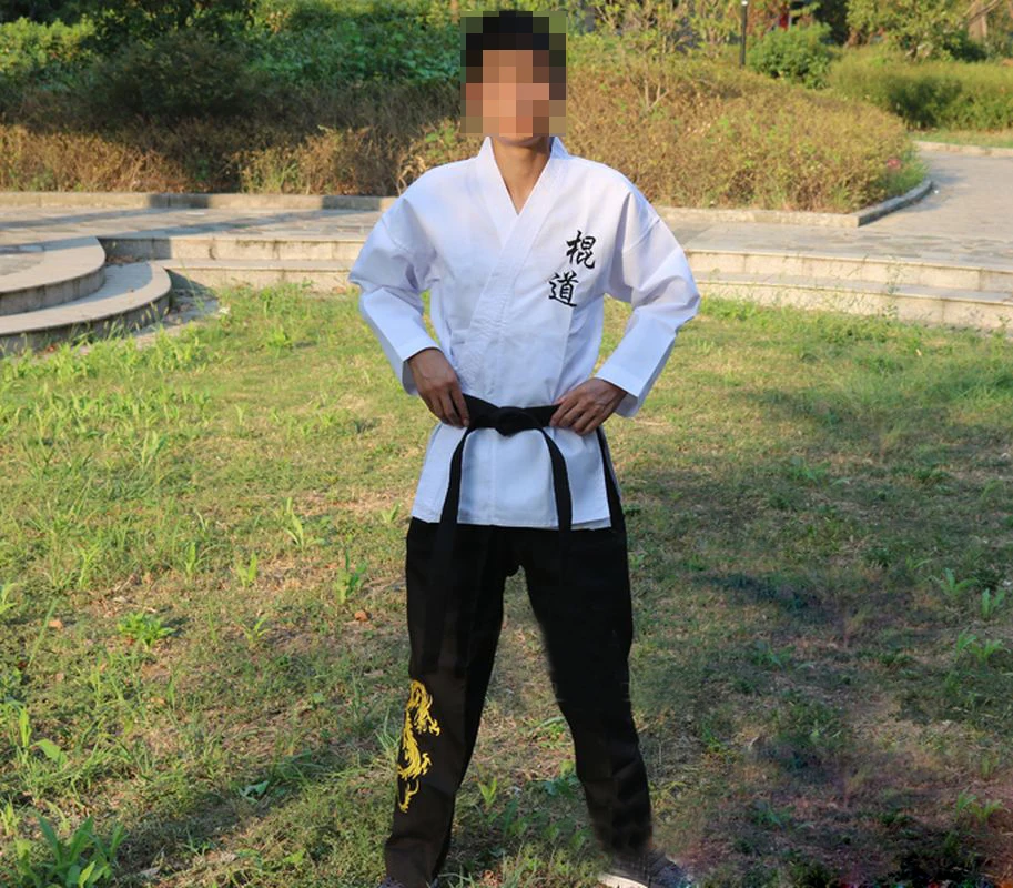 Унисекс Вышивка JKD костюм Jeet kune do форма для боевых искусств одежда кунг фу nunchakus