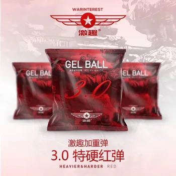 

WARINTEREST LDT 3.0 RED HARDENED GEL BALL FOR GEL BLASTERS TOY GUN ACCESSORIES