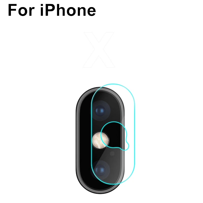 Clear Защитный чехол для объектива камеры для iPhone XR XS 11 Pro Max X 10, покрытие для экрана камеры из титанового сплава для iPhone 11 - Цвет: Clear