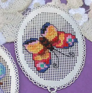 Cc разные девушки DIY ремесло Стич вышивки крестом металлическая Закладка серебро Золотой рукоделие вышивка счетный крест-строчка - Цвет: Небесно-голубой