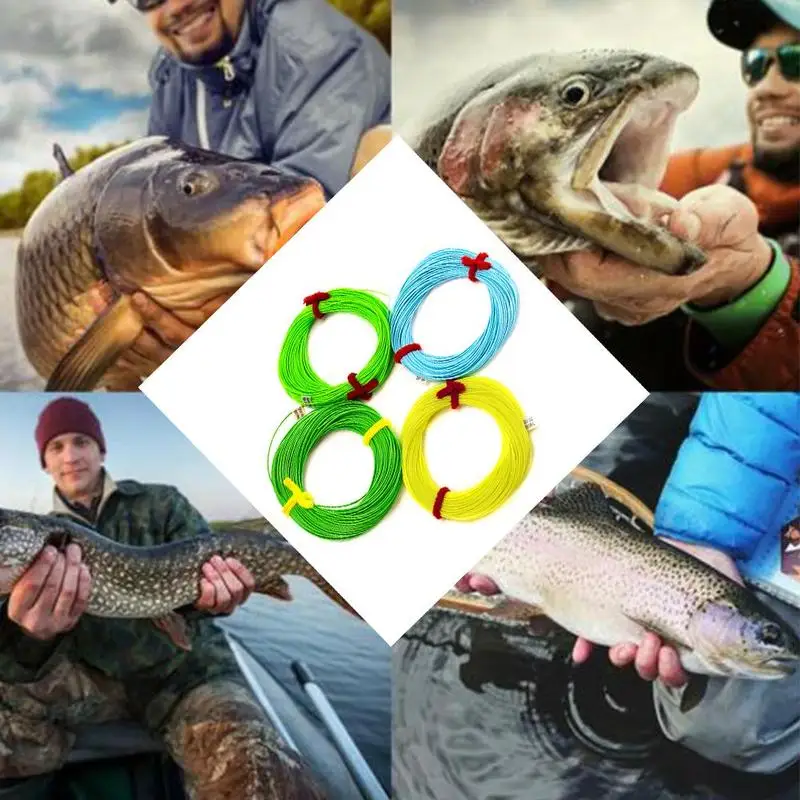 5/6/7/8 Вес вперед Fly Line 100FT летающее мульти Цвет линия Рыбалка возможностью погружения на глубину до 30 м, сваренные с A9H5