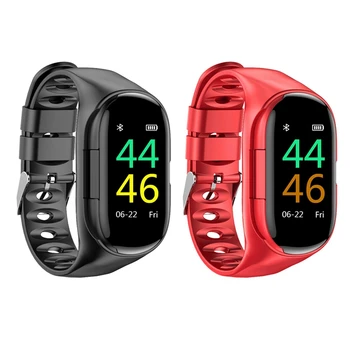 

M1 Newest AI Smart Watch with Bluetooth Earphone Heart Rate Monitor Smart Wristband Long Time Standby Sport Watch Men
