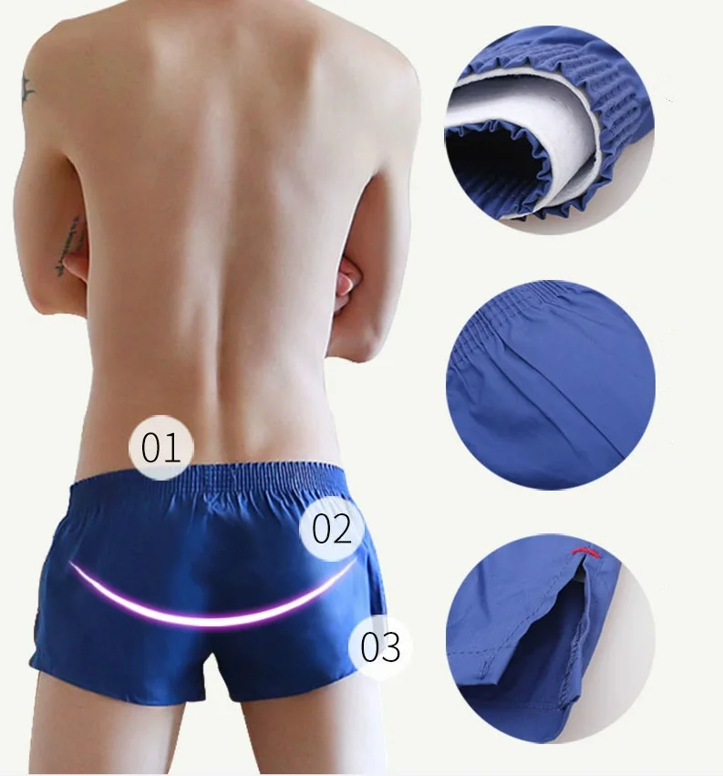 Men Cotton Low Waist Solid Flat Underwear Home Trunks Male Sport Elastic Waistband Boxer Shorts Men Cotton Low Waist Solid Flat Underwear Home Trunks Male Sport Elastic Waistband Boxer Shorts