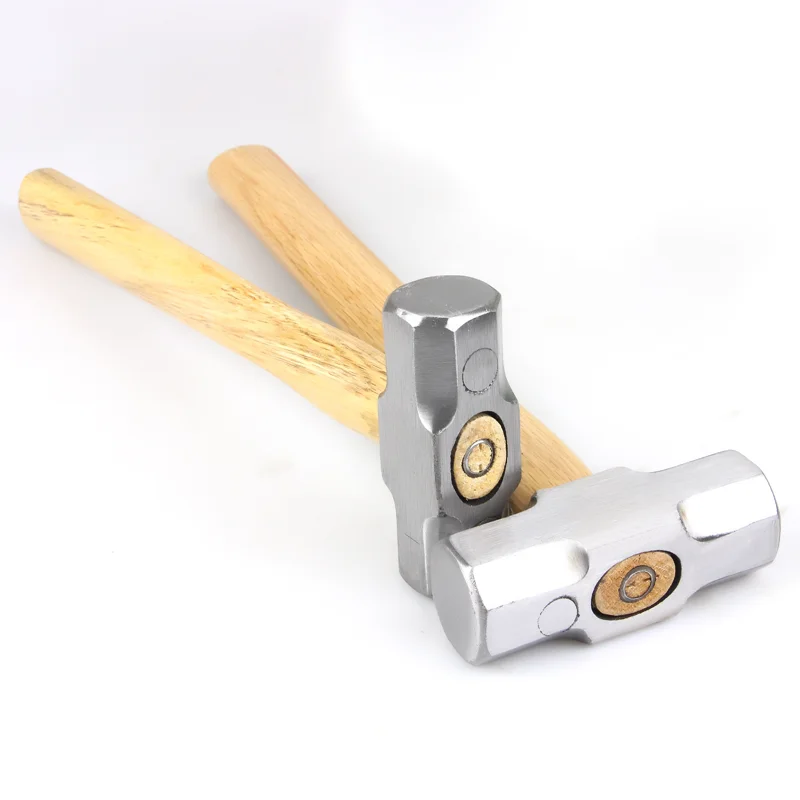 Сверхмощный кувальный молоток с деревянной ручкой 1 шт. кованый стальной - Фото №1