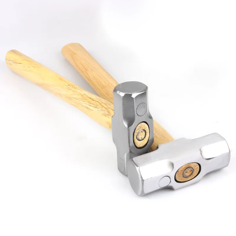 Heavy Duty Wooden Handle Sledge Hammer 1Pcs Forged Steel Octagon Hammer Square Head Big Hammer Masonry Hammer 2LB 3LB 4LB 5
