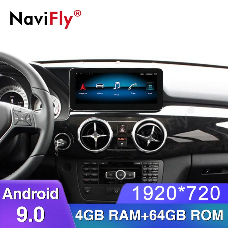 Android 9,0 ips 10,2" Авто gps навигация для Benz GLK класс X204 2013- автомобильный dvd-плеер дисплей UI, новая модель, 2 ГБ/4 Гб ram