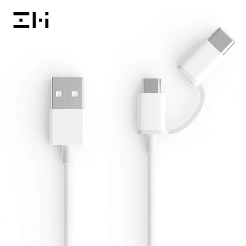 ZMI 2-in-1 Type-C and Micro-USB Combo Cables 30cm 100cm Charger Cable for Samsung Huawei Xiaomi note 9 | Электроника
