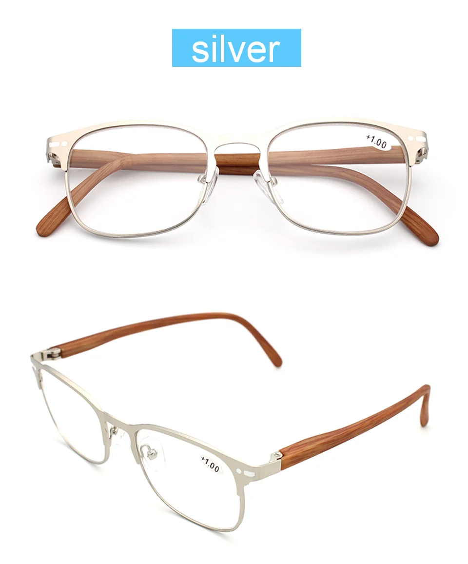KAEDEK 2025 Lesebrille mit Holzmaserung für Damen und Herren, modische Brille, männlich, weiblich, Dioptrien – Detail 8