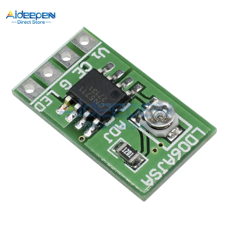 DC 2,8 в-6 в 30-1500ма 1.5A светодиодный драйвер постоянного тока Регулируемый Модуль pwm плата управления для 3 в 3,3 В 3,7 в 4,5 в 5 в 6 в светодиодный драйвер