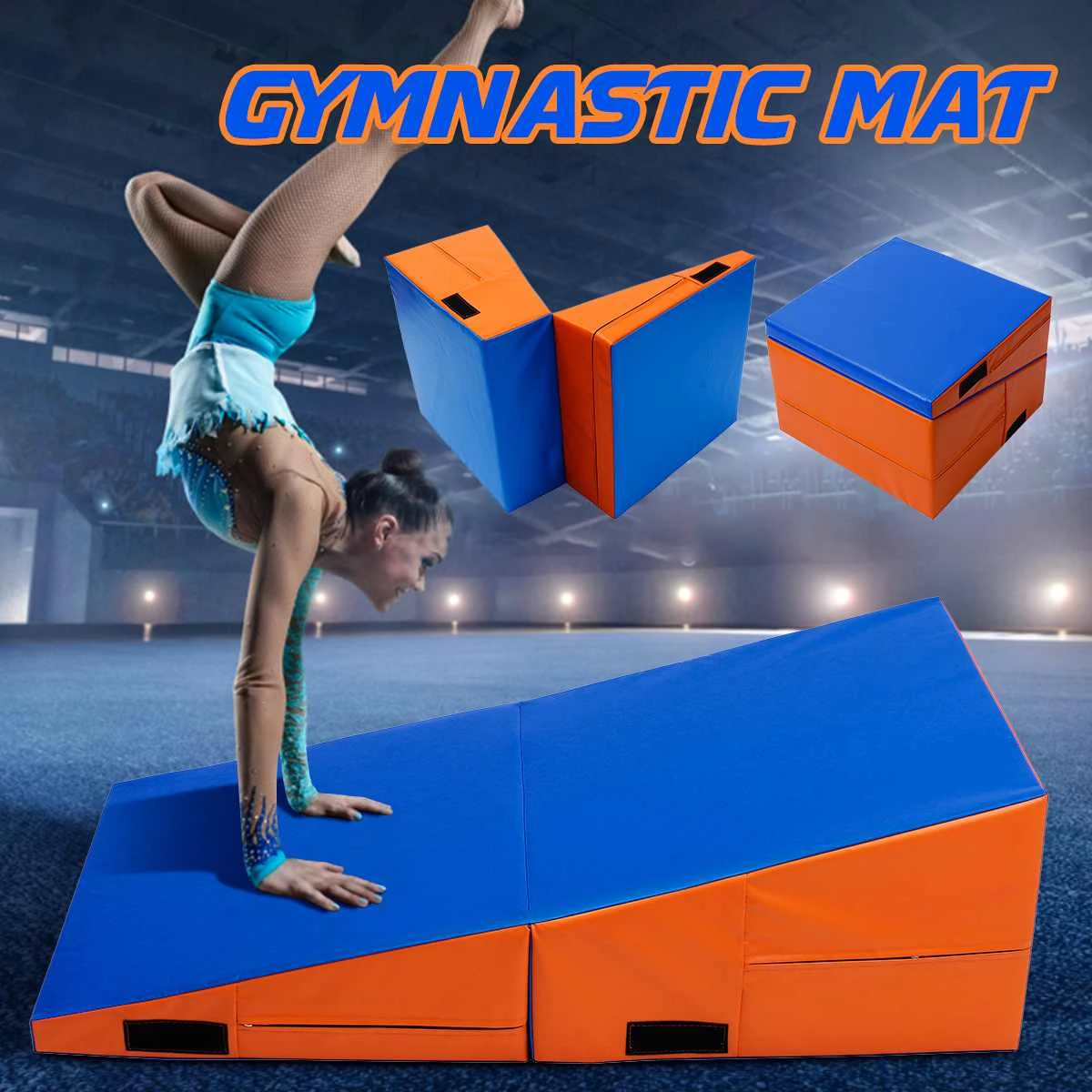 Esterilla plegable espuma de PU para gimnasia, plegable gimnasia, ejercicio seguro, equipo de Fitness, 3 tamaños|Gimnasia| - AliExpress