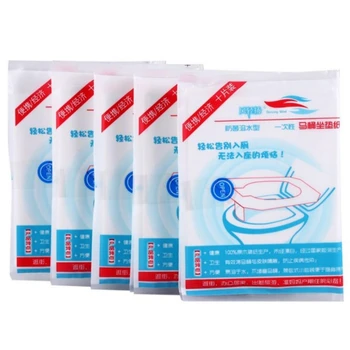 

10pcs/Bag Disposable Hygiene Toilet Seat Cover Mat 100% Waterproof Toilet Paper Pad For Travel Camping Bathroom Accessiories