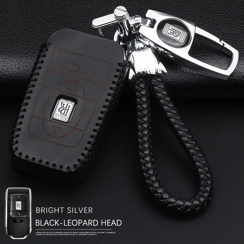Подходит для Rolls Royce восьмого поколения phantom key cover кожаная сумка для ключей набор ключей Автомобильный значок кожаный чехол для ключей - Название цвета: A1