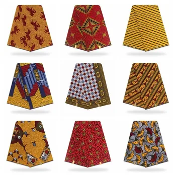 

African Ankara Fabric High Quality Veritable Wax Print Fabric Printing 100% Cotton African Veritable Real Pagne Wax For Dress