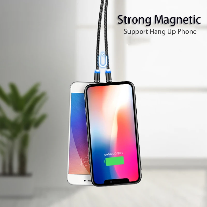 Магнитный зарядный кабель для быстрой зарядки Micro usb type C кабель для iPhone samsung Xiaomi huawei мобильный телефон Магнитный провод