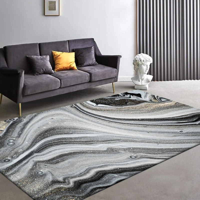 

Geometric Abstract Carpet Floor Mat Living Room Home Table Rug Bedroom Decor Home Decor Anti-Slip Carpets Square Floor Mat New