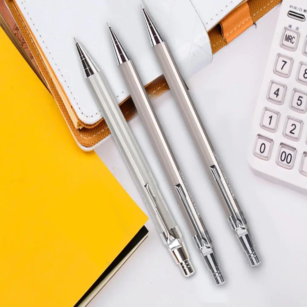 

1pcs 0.7mm Graphite Drafting Metal Writting Automatic Mechanical Supplies Stationery Pencil School Office J6L6