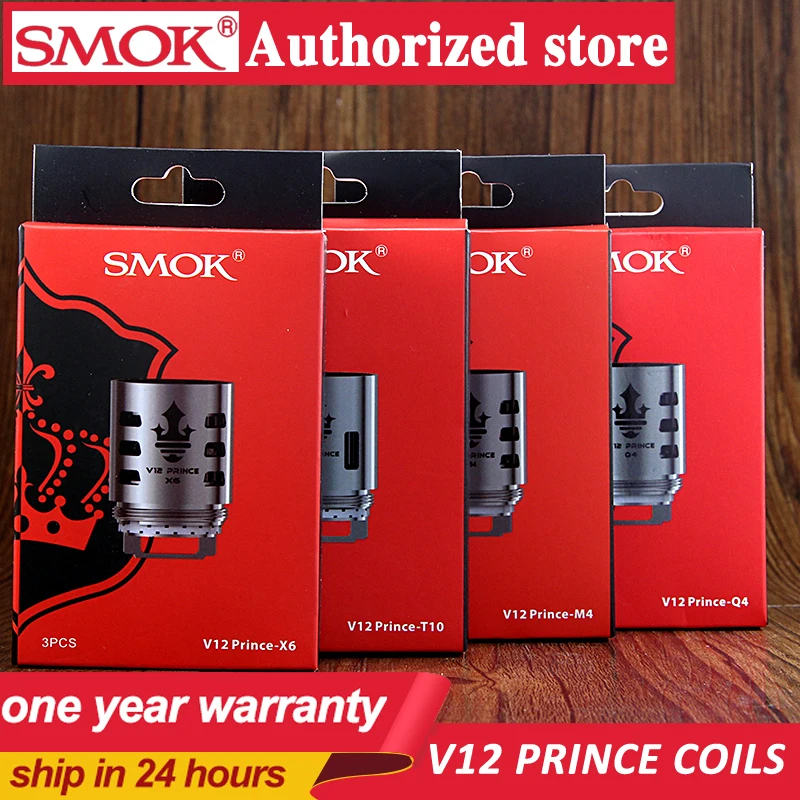 3 шт./лот 100% оригинал SMOK TFV12 Prince Coil X6/Q4/T10/M4 катушка для танка атомайзер подходит Mag