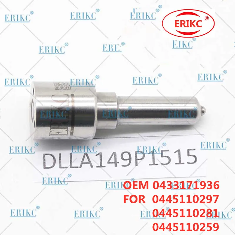 Ugello Diesel Erikc Dlla149P1515 Dlla 149 P 1515 Oem 0433171936 High Dlla 149 P 1515 Per 0445110297 0445110281 0445110259