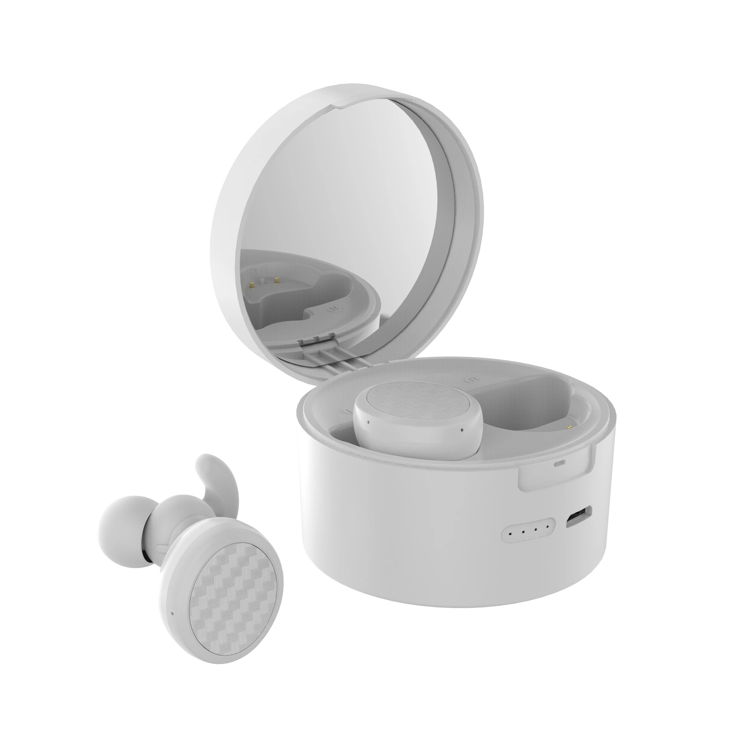Private Model T9 Wireless Bluetooth Tws Creative Color Matching Mirror Wireless Music With Mobile Phone Holder Earphone